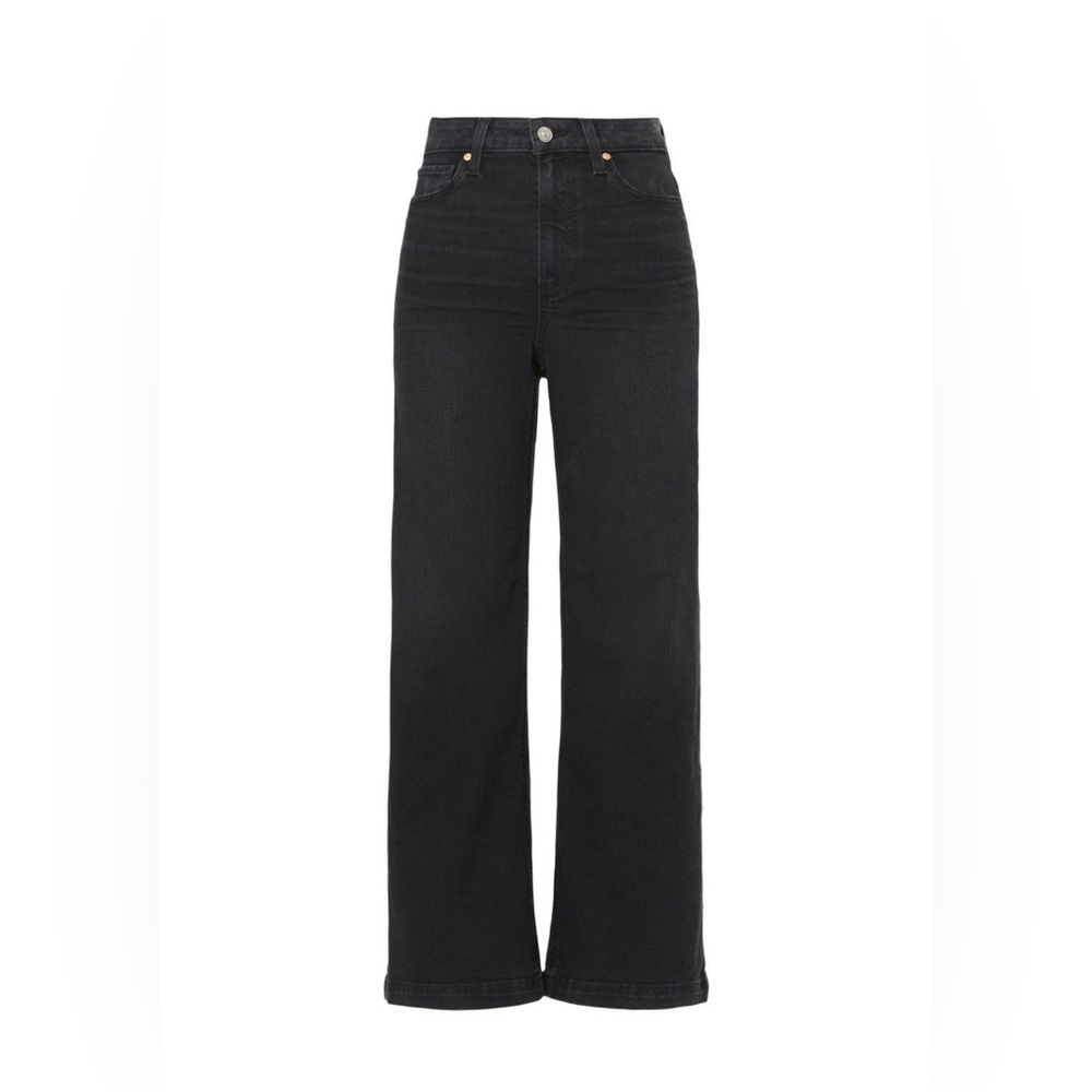 PAIGE Black Flare 7.5 Wide-Leg Jeans-Premium denim-Vintage most demand jean now
